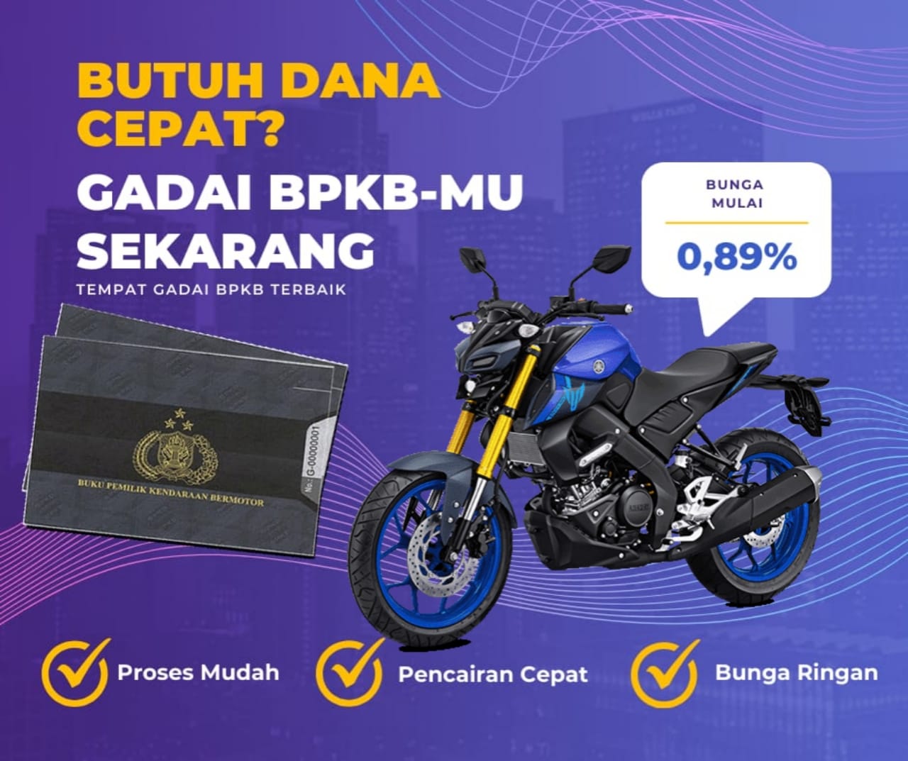 Kredit Jaminan Bpkb Motor Yamaha MT15 Dapat Dana Berapa? Seperti Ini Simulasinya